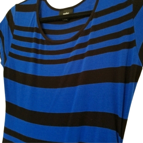 Mossimo Blue & Black Stripe Bodycon T-Shirt Dress - Picture 4 of 7